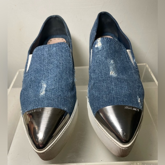 MIU MIU wedges Snearkers sz 37 made in italy - Picture 8 of 15